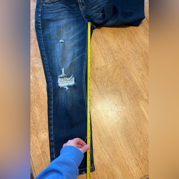 KanCan Dark Blue Distressed Skinny Jeans - Picture 4 of 11